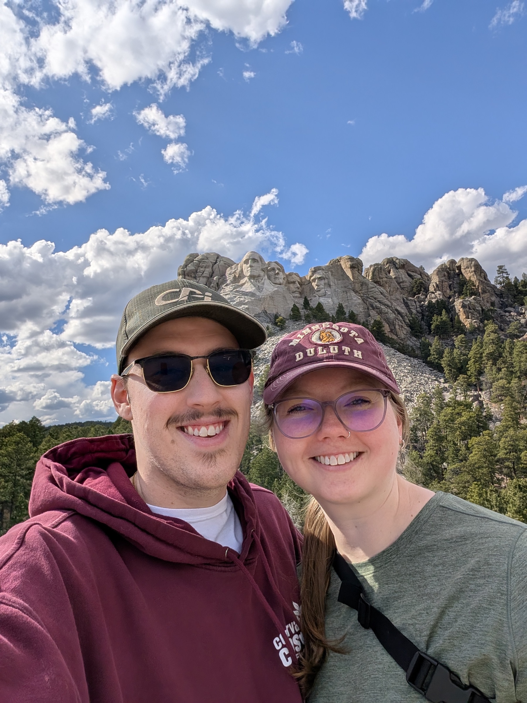 Jenny and Tanner with Mount Rushmore in the background